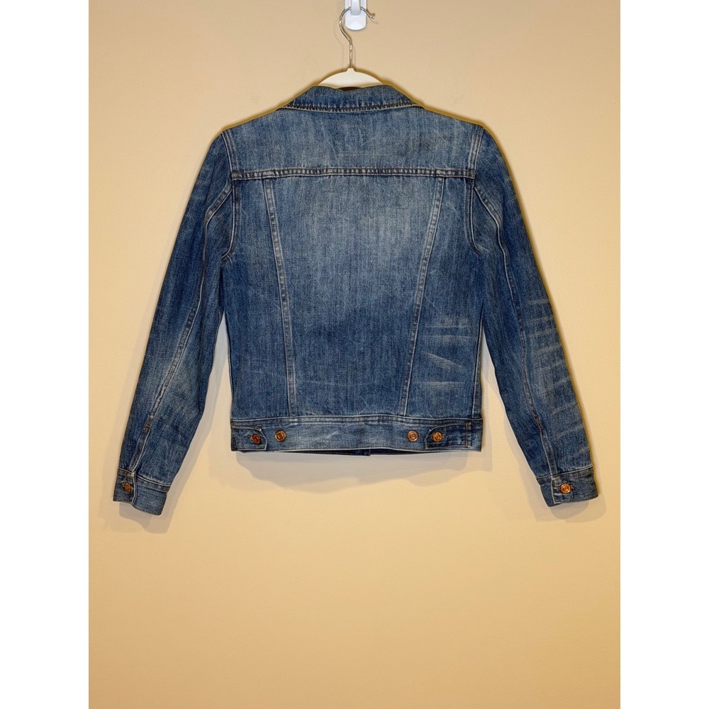 J.Crew Vintage Denim Jacket XS Classic Trucker Style - Picture 5 of 5